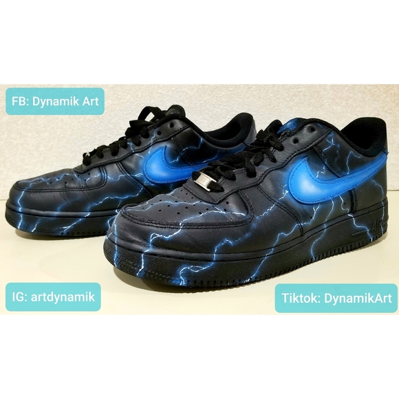 Custom Painted Nike Air Force 1 Low - Picture 4 of 6